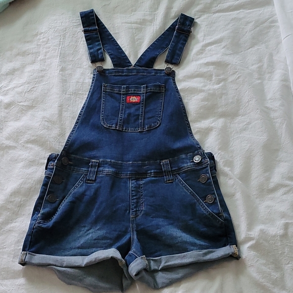 Dickies Girls Shortalls Overalls (M) - Picture 1 of 6